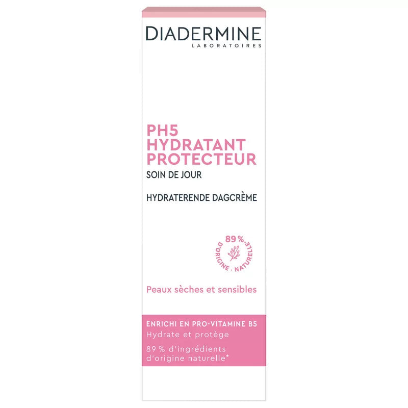 Le produit est la Crème de Jour Hydratante Protectrice PH5 de Diadermine