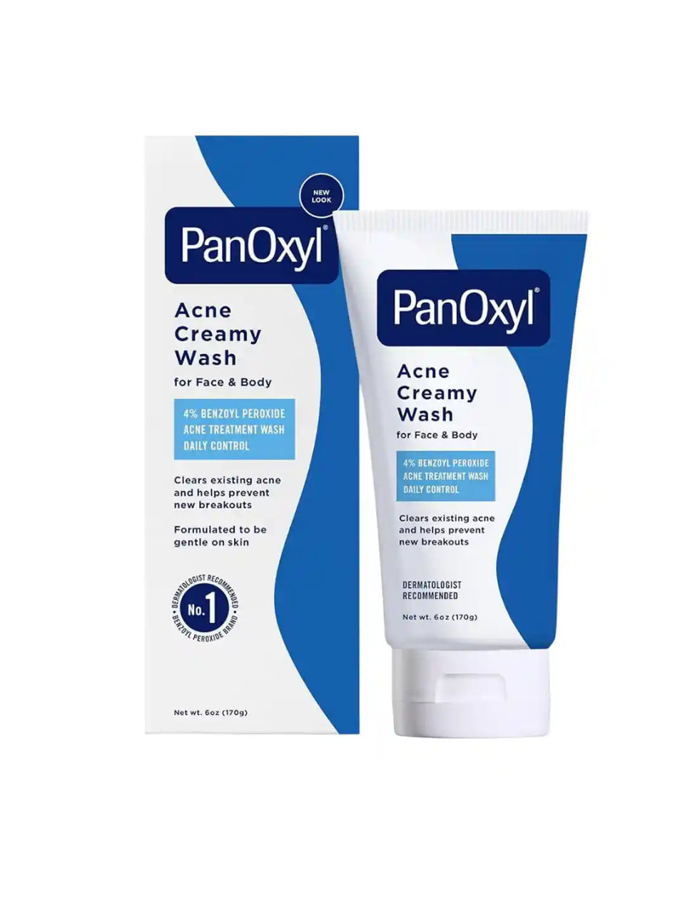 PanOxyl Acne Creamy Wash 4% Peroxyde de Benzoyle.